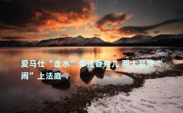 爱马仕“走水”牵连香奈儿 两大品牌“闹”上法庭